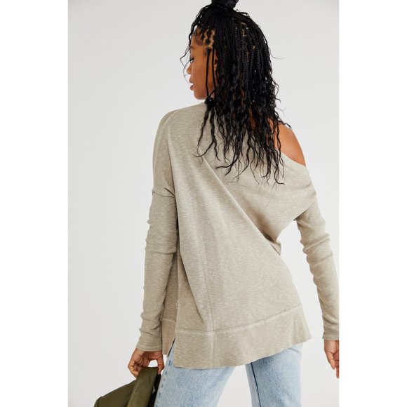 NWT Free People Get Together Long Sleeve / Shitake - Picture 2 of 4